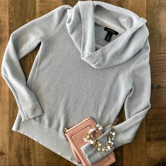 White House Black Market Sweaters - White House Black Market silver sweater